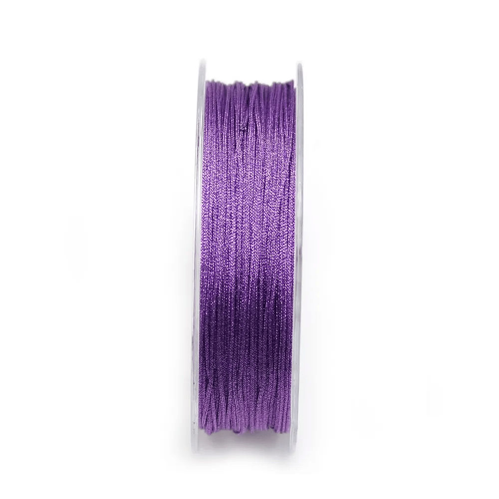 Fil polyester de couleur violet pailleté 0.8mm x 29m