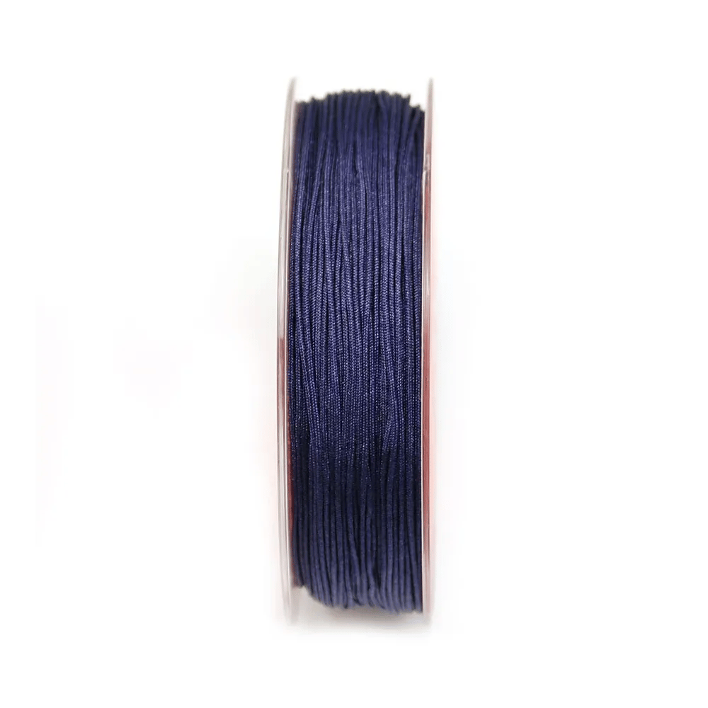 Fil polyester de couleur bleu nuit, 0.8mm x 30m