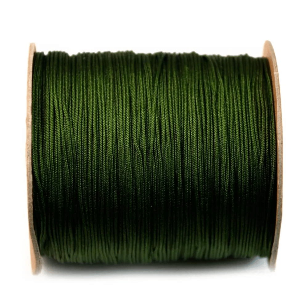 Fil polyester vert kaki foncé 1mm x 250 m