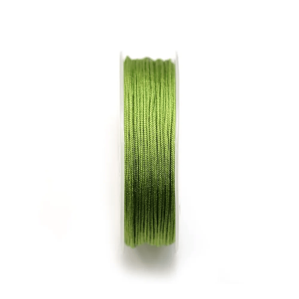 Fil polyester vert mousse irisé x 15m