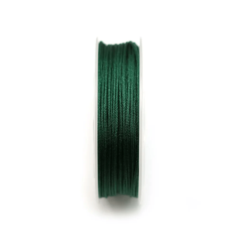 Fil polyester vert sapin irisé x 15m