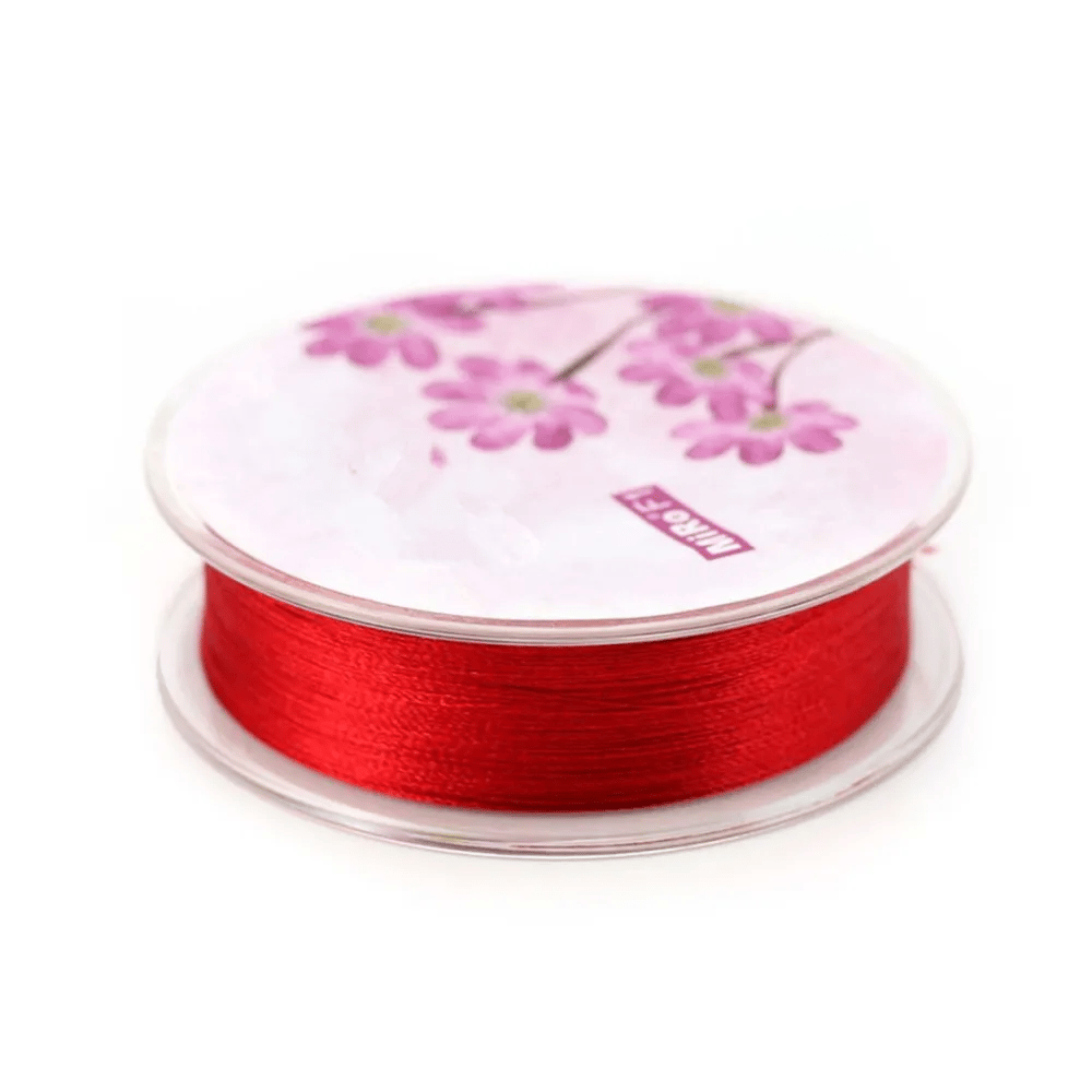 Fil polyester rouge 0.3 mm x 300m