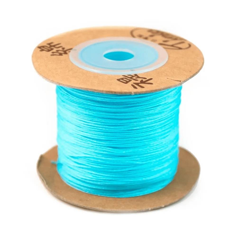 Fil polyester bleu turquoise 0.5 mm x 5m