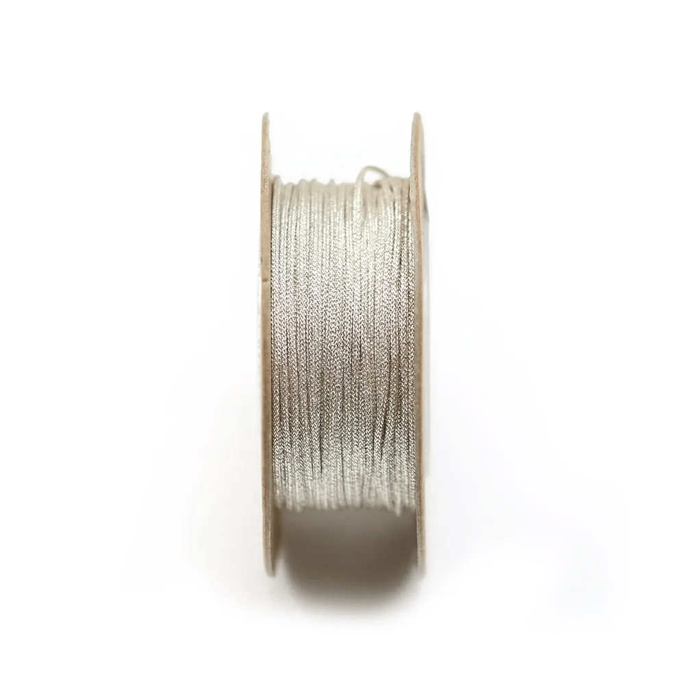 Fil polyester argenté 1mm x 18m