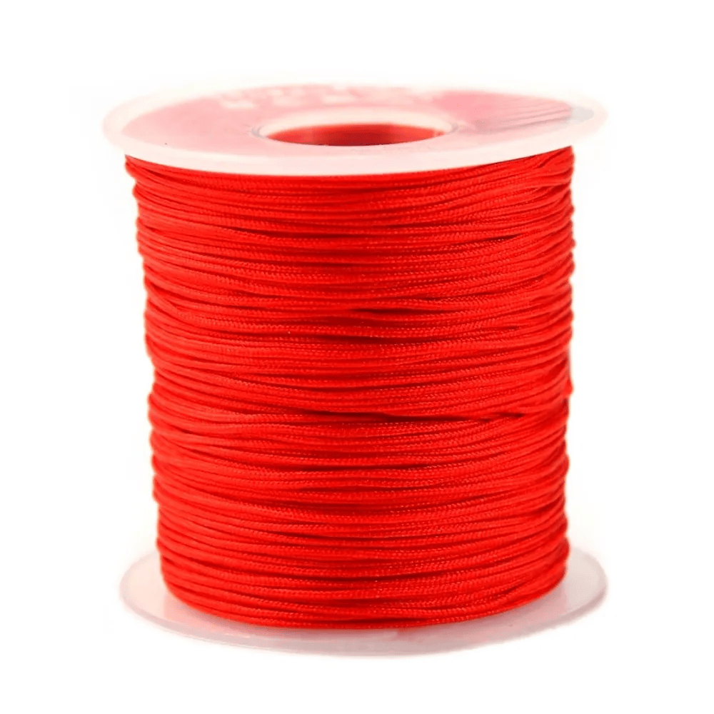 Fil polyester rouge 0.8 mm x 5 m