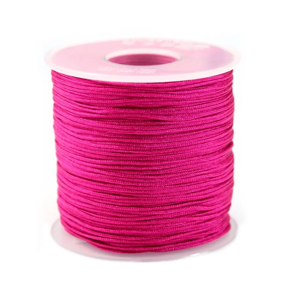 Fil polyester fuchsia 0.8 mm X100m