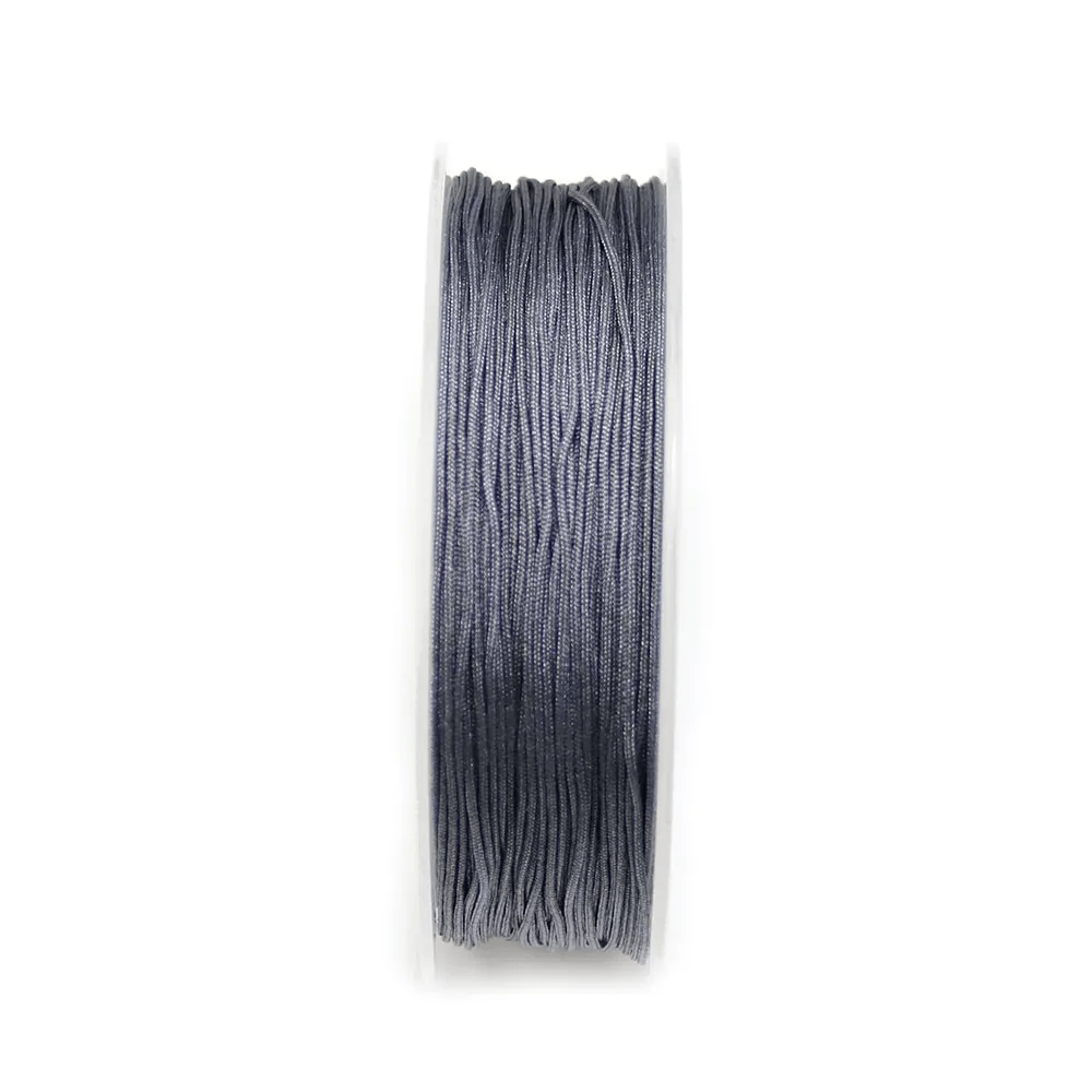 Thread on polyester, in hematite color, 0.8mm x 30m