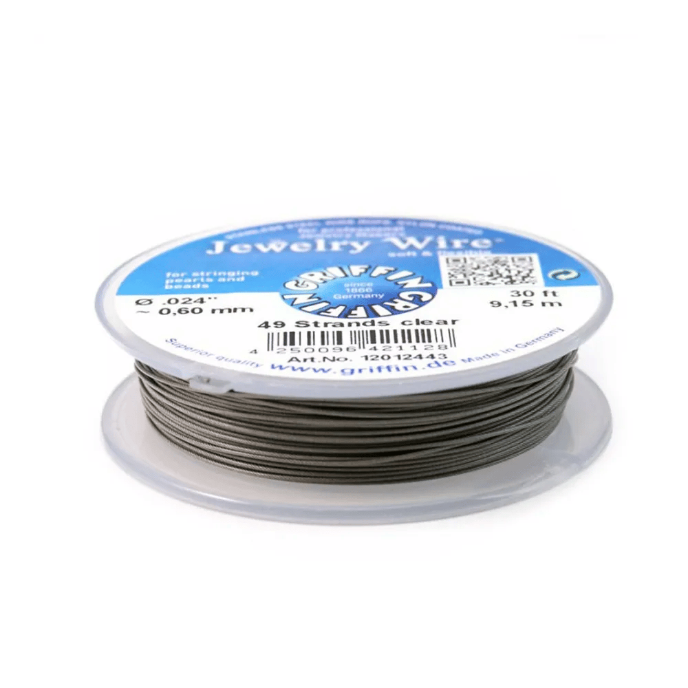 Fil cablé 49 brins gainé nylon 0.6mm x 9.15m