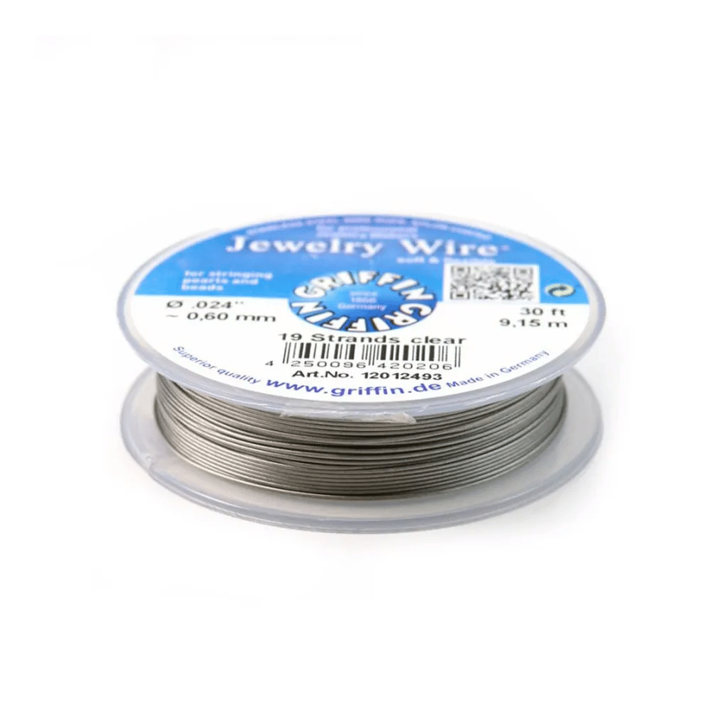 Fil cablé 19 brins gainé nylon 0.6mm x 9.15m