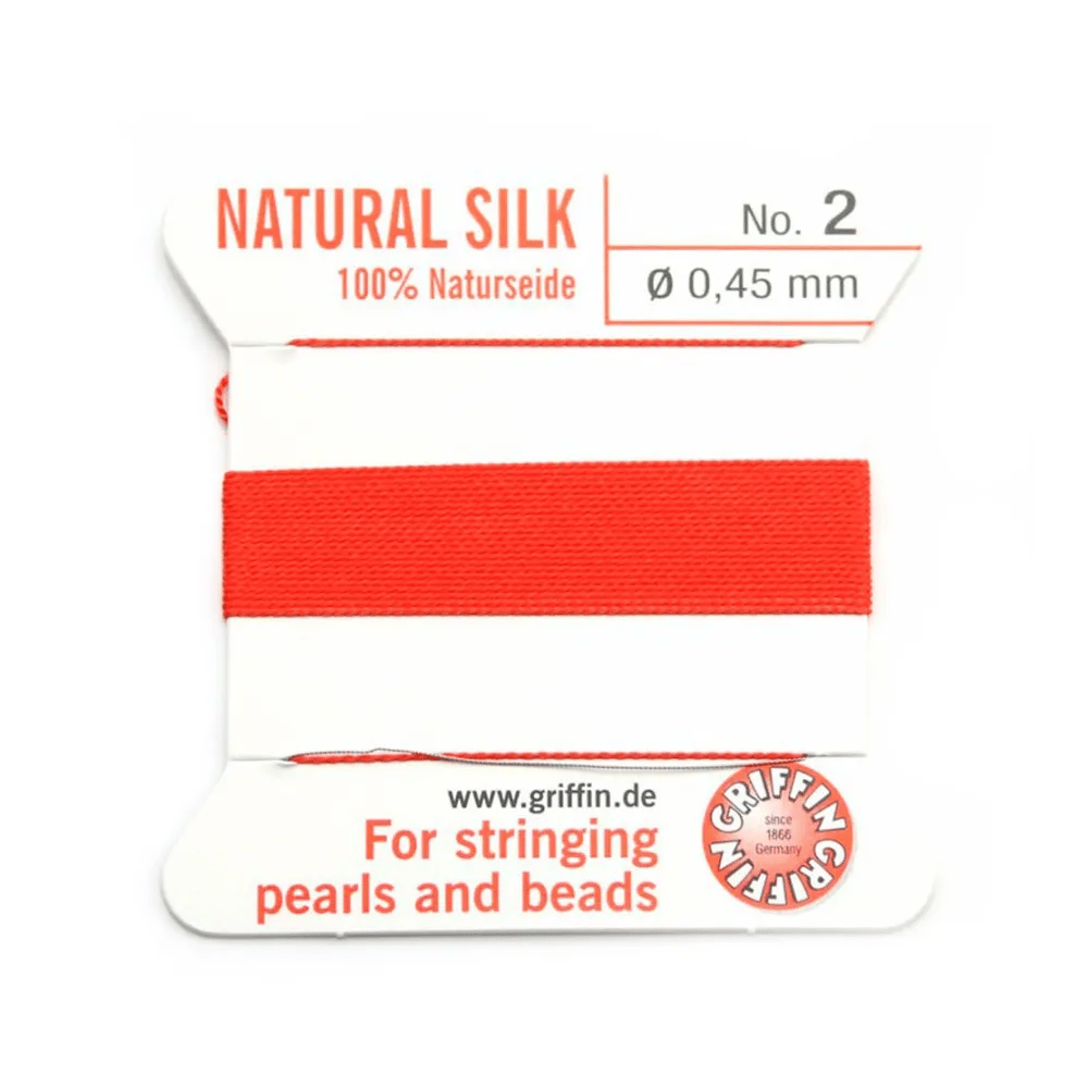 Fil du soie 0.45mm corail x 2m