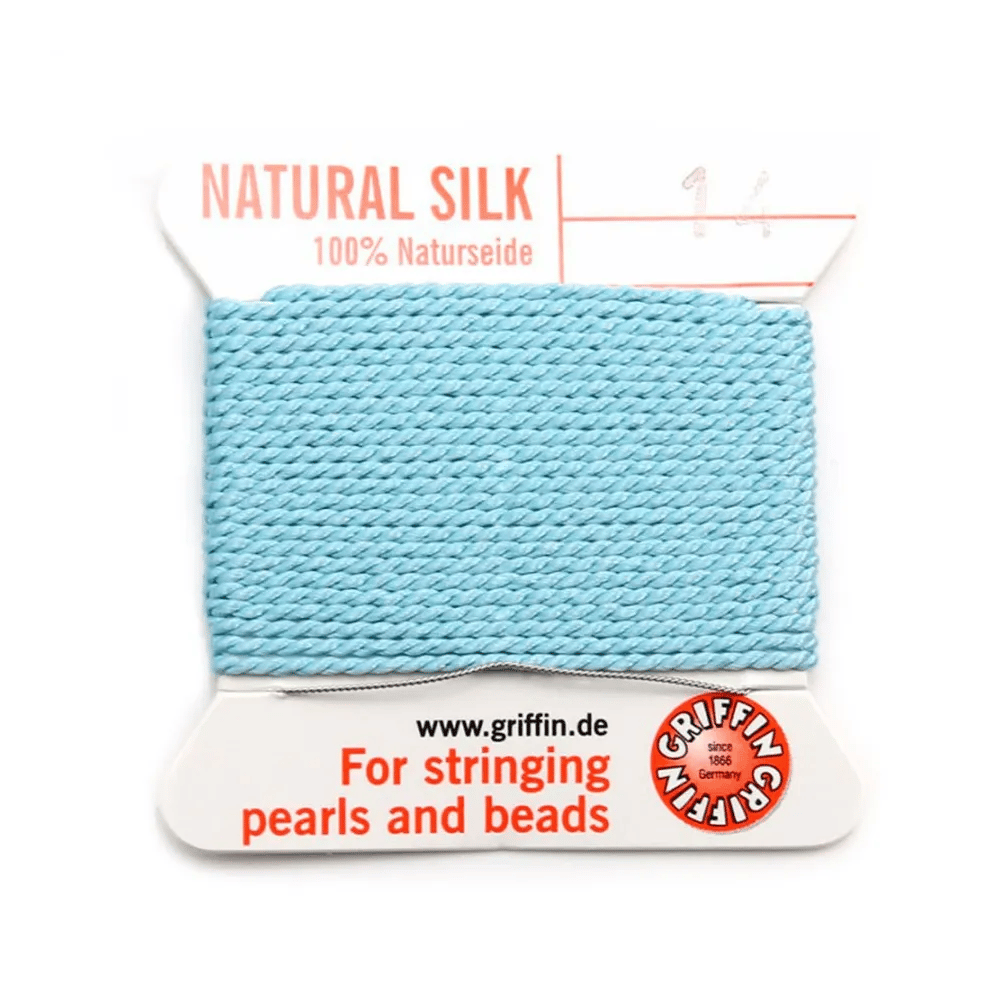 Fil du soie 1.02mm turquoise x 2m