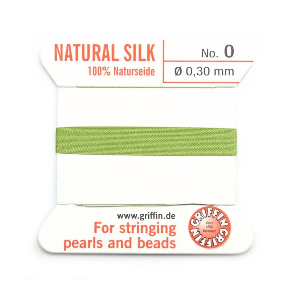 Fil du soie 0.3mm vert jade x 2m