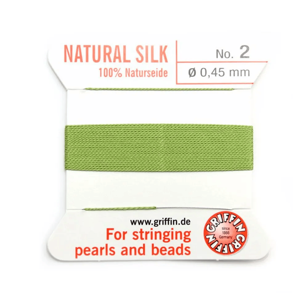 Fil du soie 0.45mm vert jade x 2m