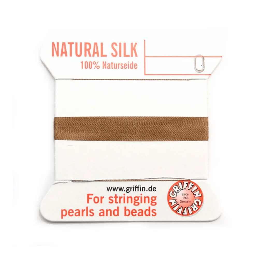 Fil du soie 0.3mm beige x 2m