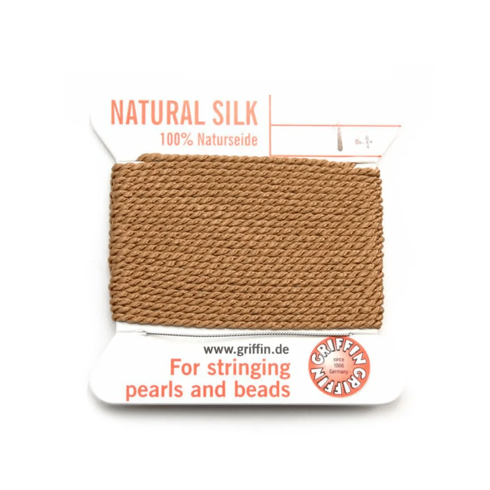 Fil du soie 1.02mm beige x 2m