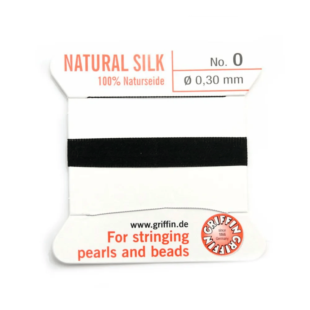 Fil du soie 0.3mm noir x 2m