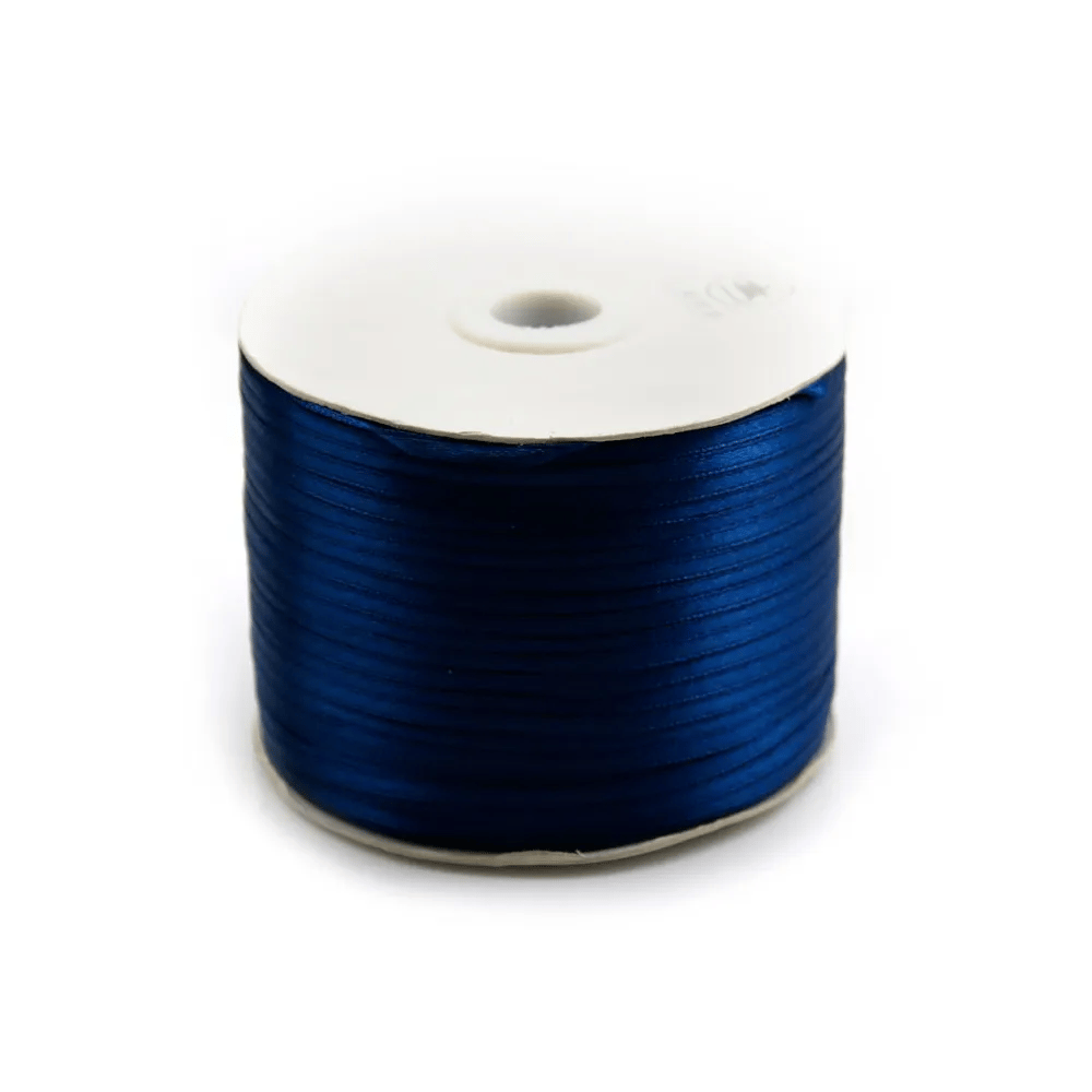 blue  Double face satin  Thread polyester 3mm x 5 m