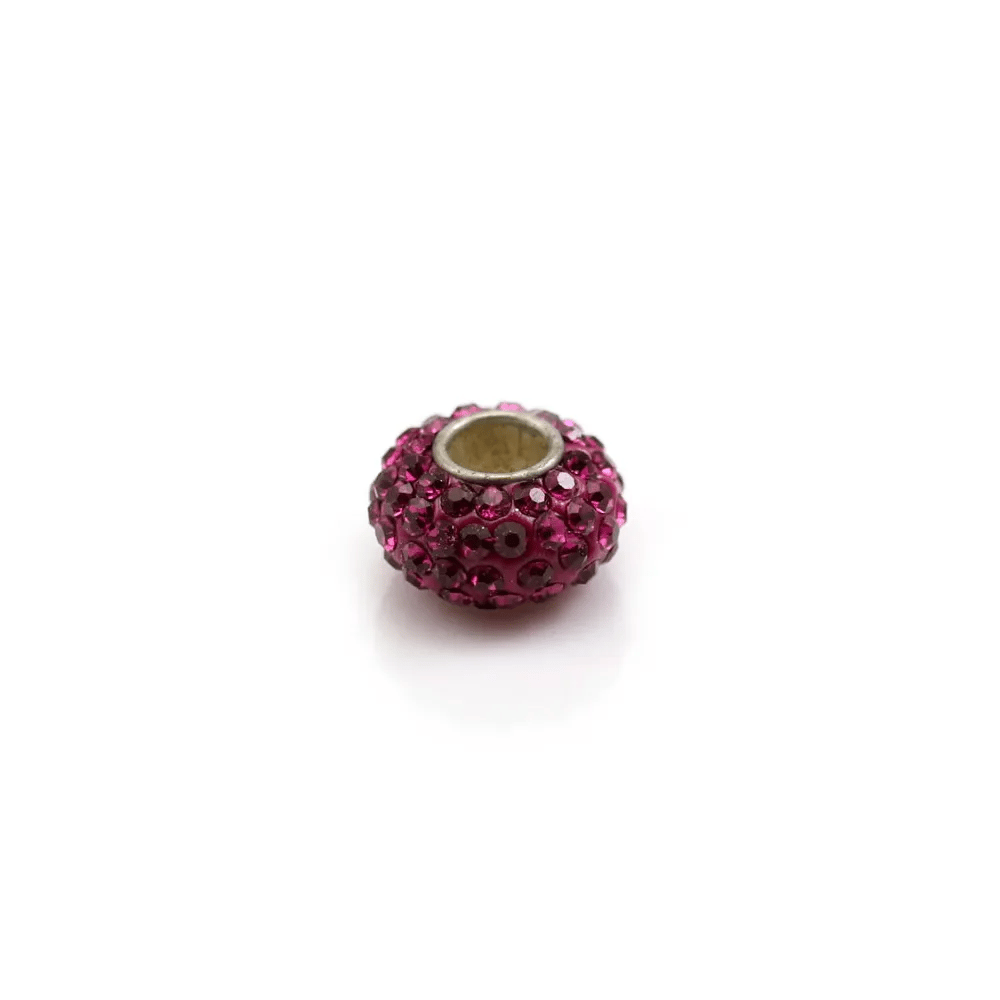 Verre coloré facetté rond serti sur métal doré 12.5mm x 1pc
