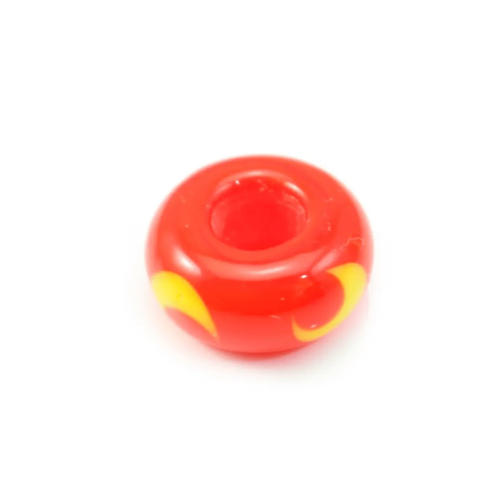 Pandora dessin la lune rouge & jaune  x 1pc