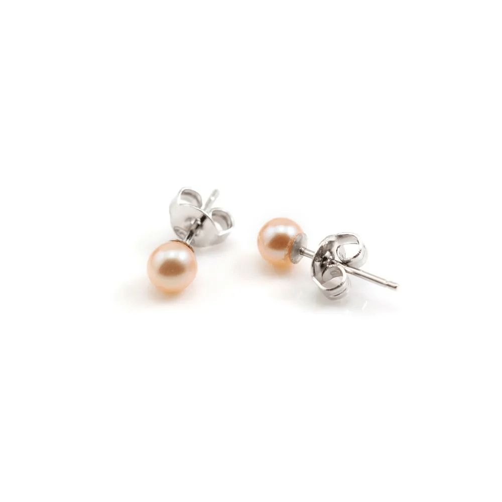 Boucle d'oreille argent 925 2 boule mouve x  2pcs