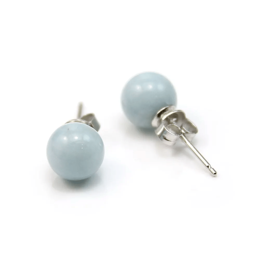 Boucle d'oreill argent 925 oeil de tigre 12mm x 2 st