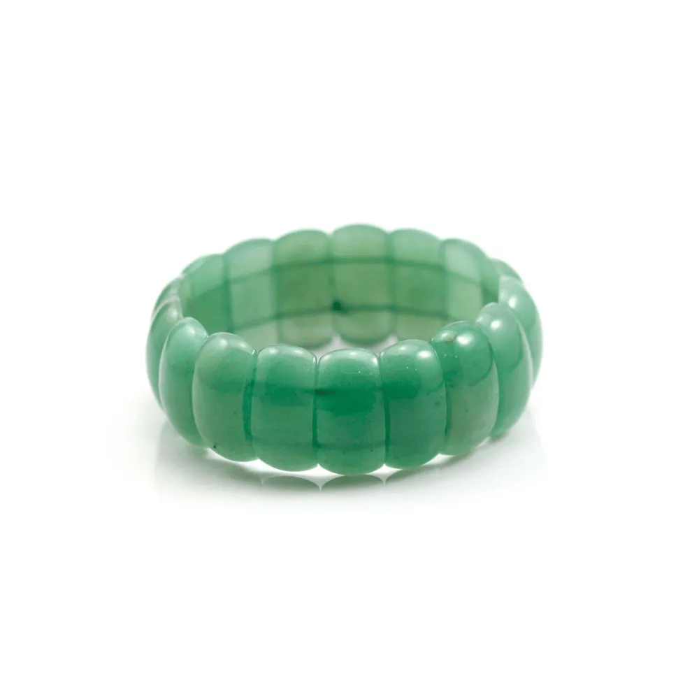 Bracelet en aventurine, de forme rectangulaire et plate x 1pc