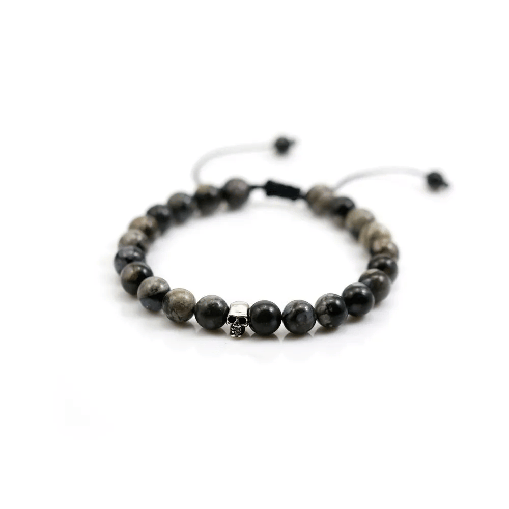 Aquamarine bracelet, in round shape, 8-8.5mm x 1pc