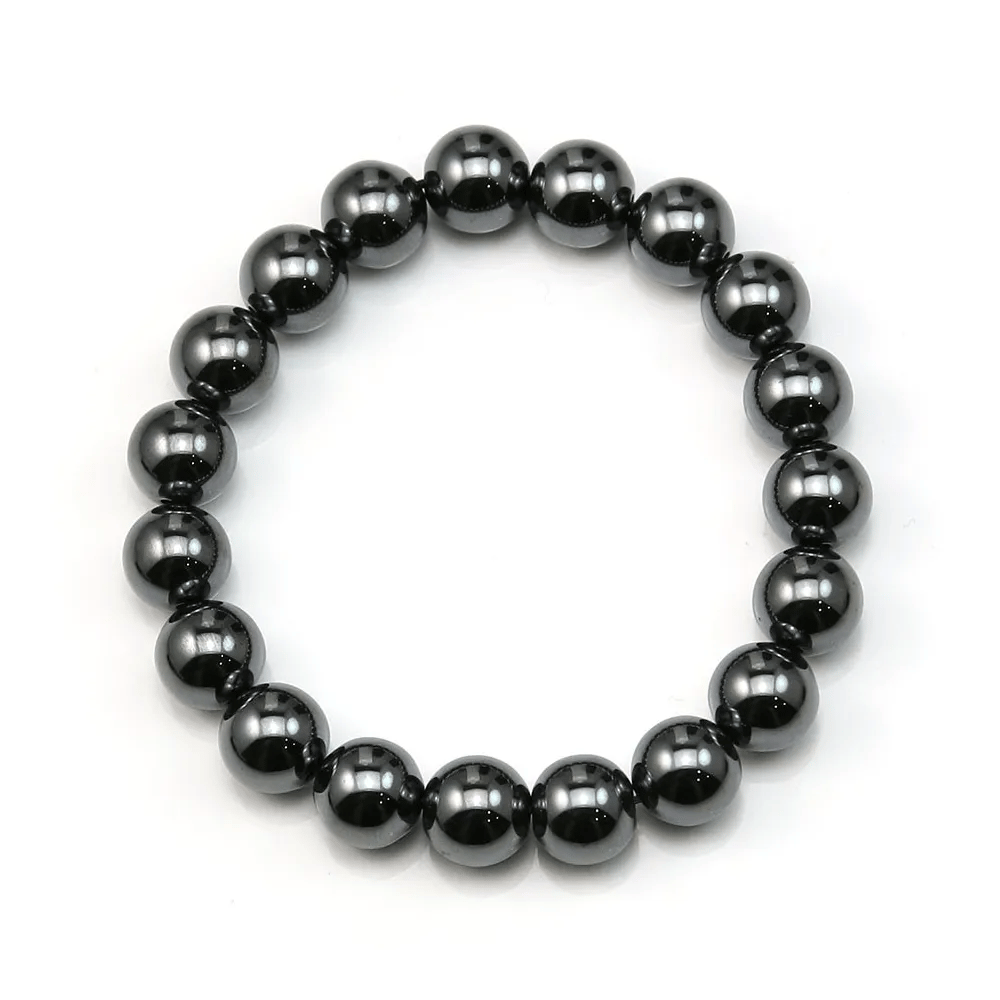Bracelet Hematite boule rond 10mm