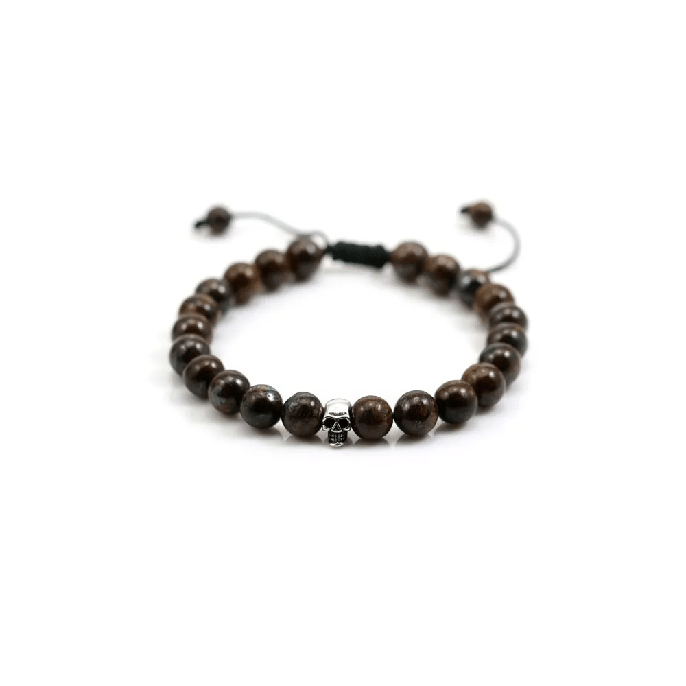 Bracelet en bronzite, de forme ronde, 8-8.5mm x 1pc