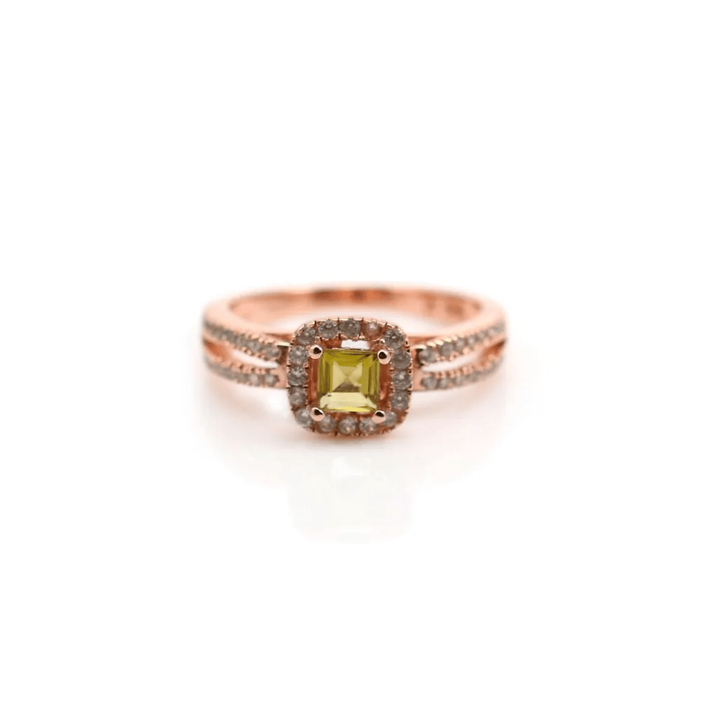 Bague tourmaline en argent 925 rhodié x 1pc