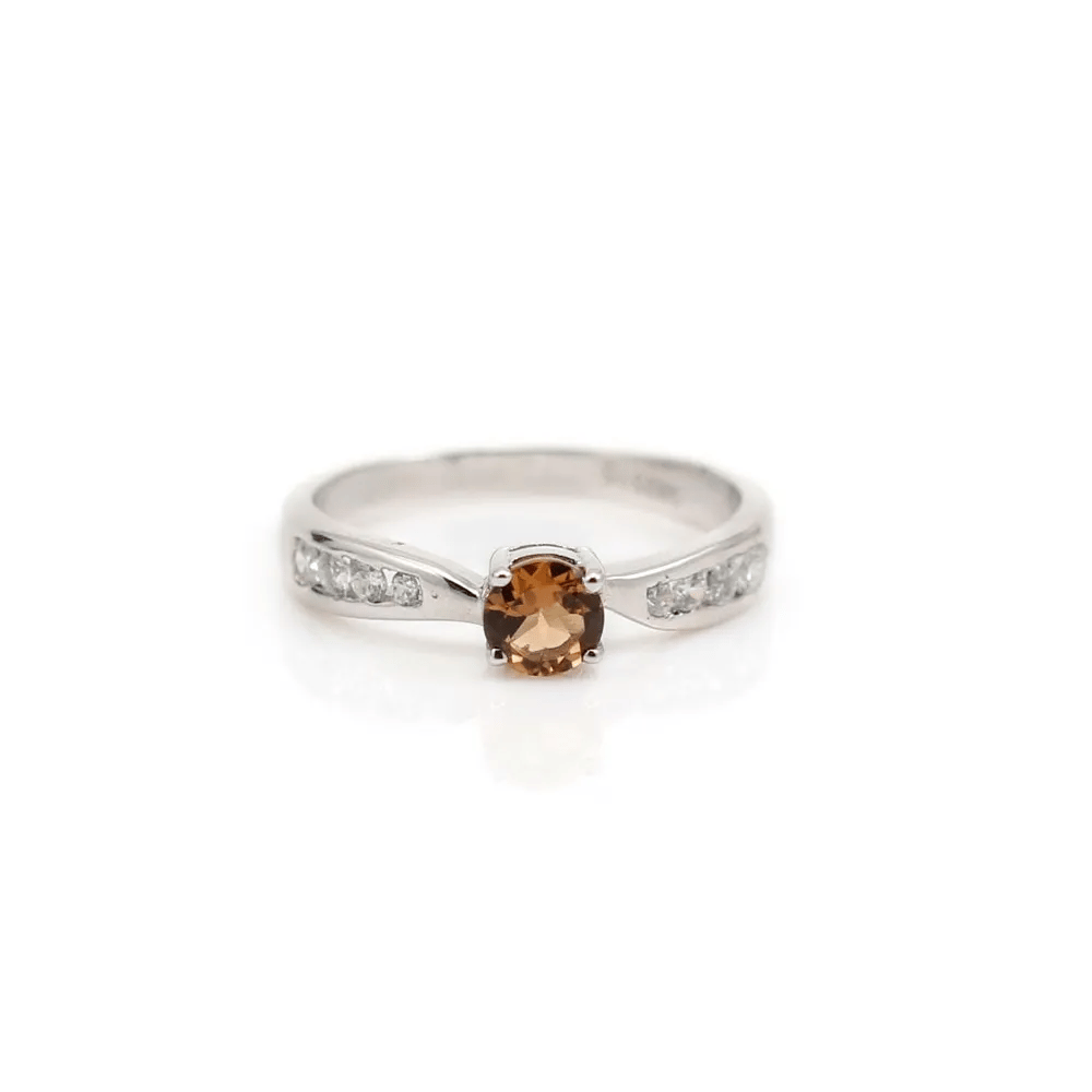 Bague tourmaline en argent 925 rhodié x 1pc