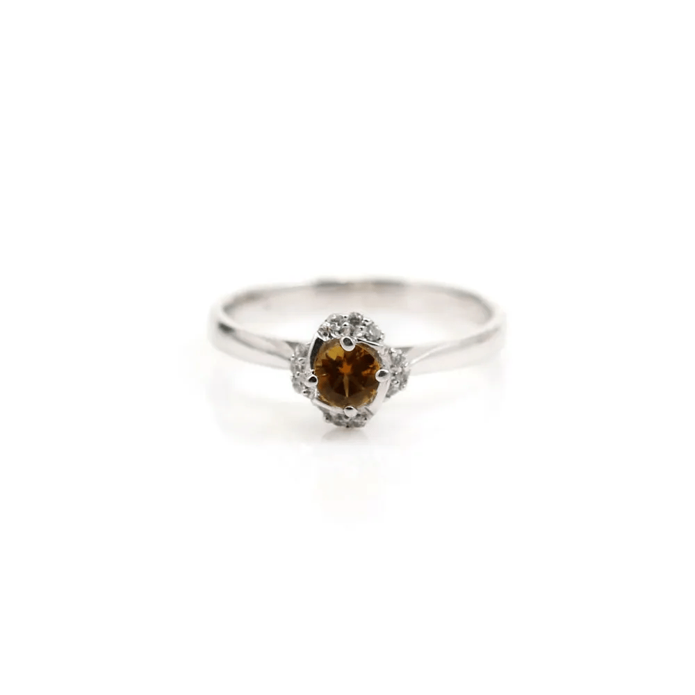 Bague tourmaline en argent 925 rhodié x 1pc