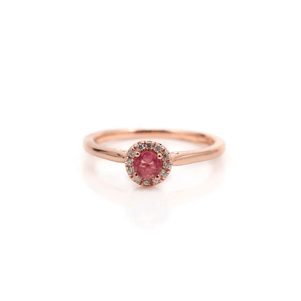 Bague tourmaline en argent 925 rhodié x 1pc