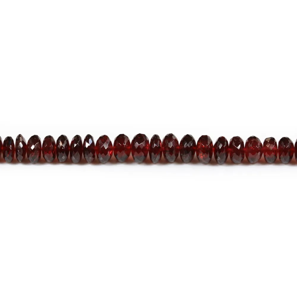 Grenat, en forme de rondelle de taille dégradée x 41cm