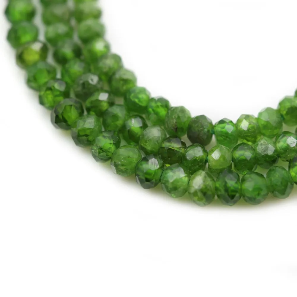Grenat vert rond 8mm x 40cm