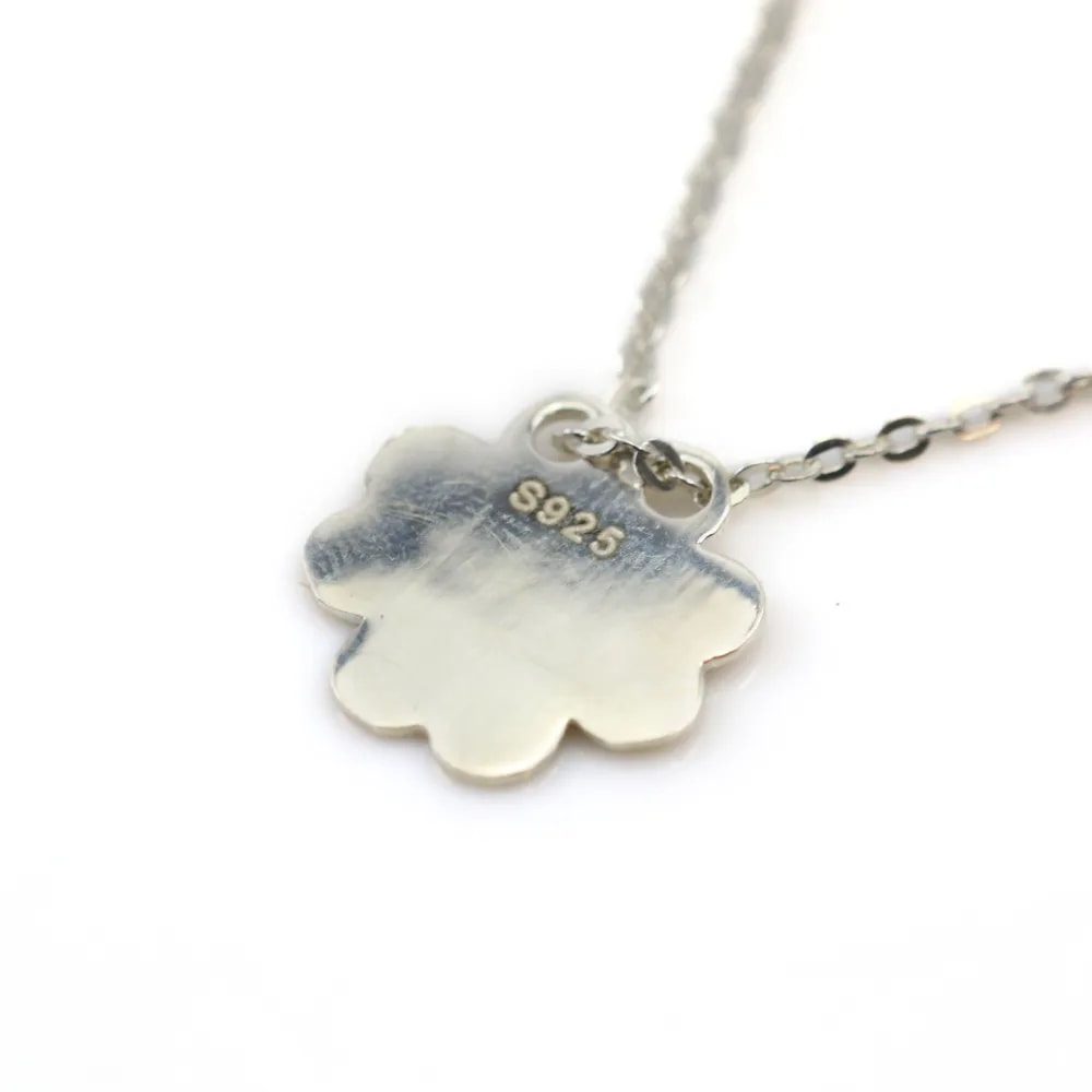 Two holes flower charm to engrave 13.5mm  x 1pc