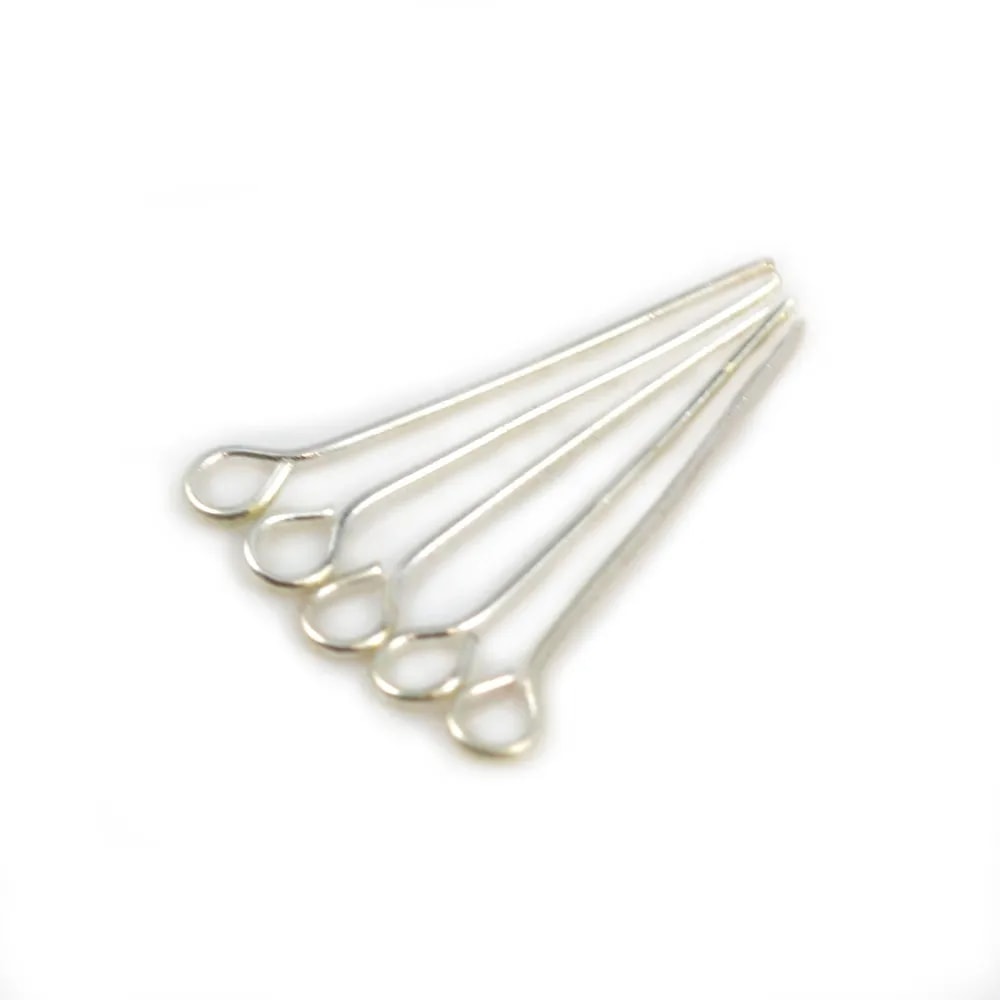 Pin in metal, with an open ring head, 0.6 * 20mm x 200pcs