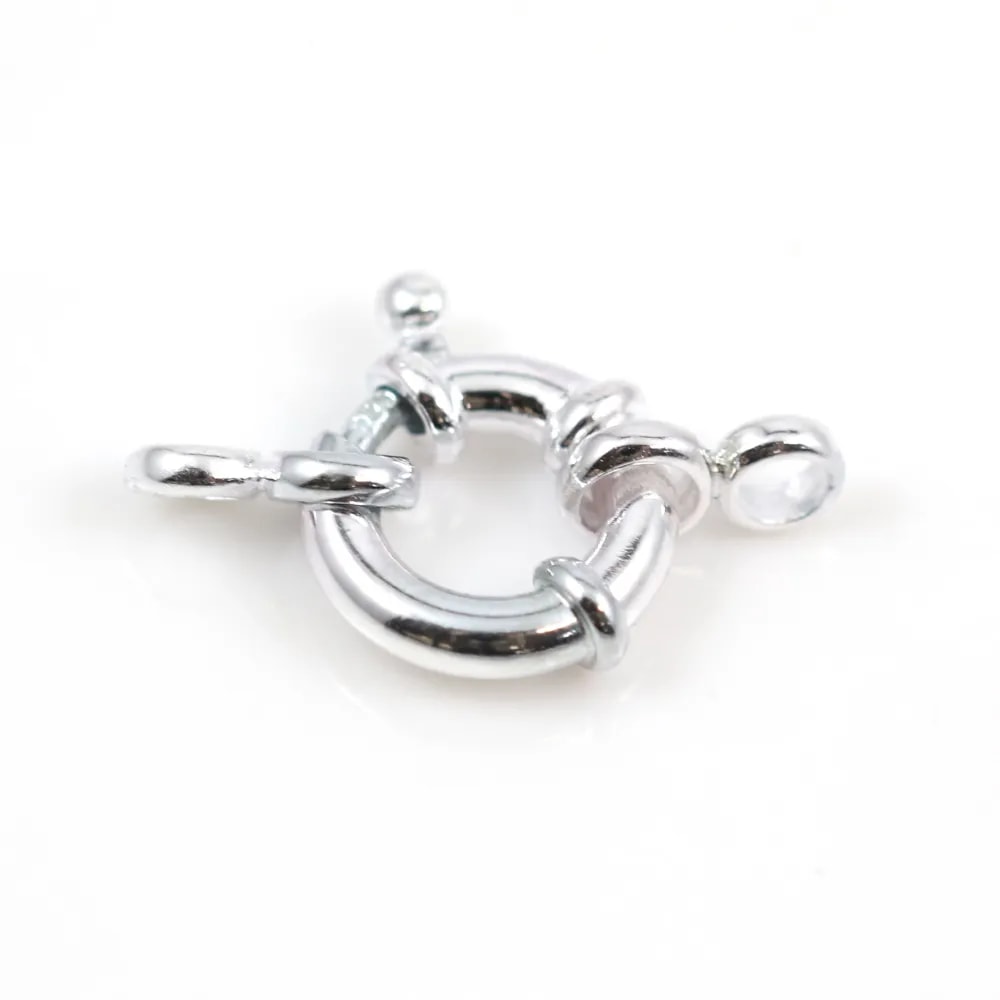 Argent 925 Fermoir bouée 10mm x 1pc