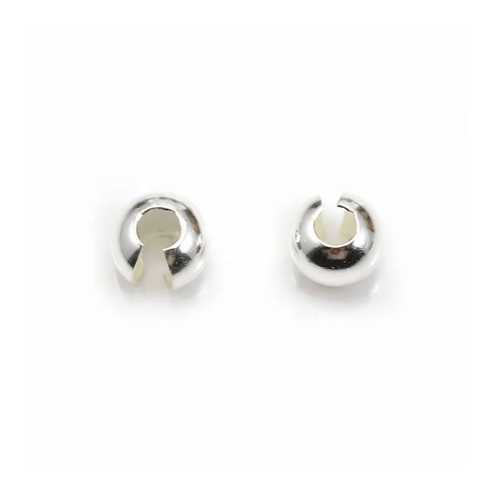 Caches noeuds argent  5.5mm x 6pcs