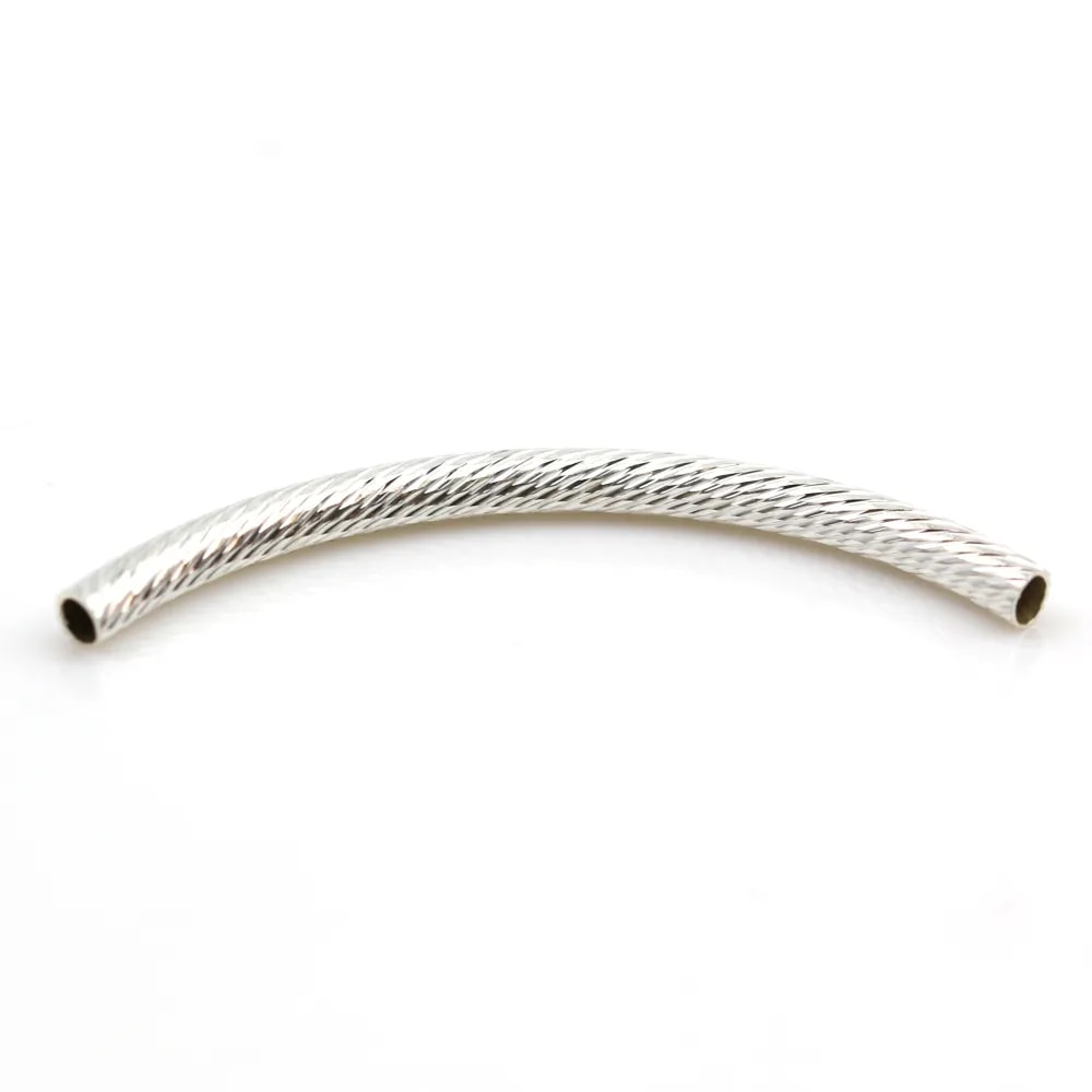 Tube 45mm argent 925 x 1pc