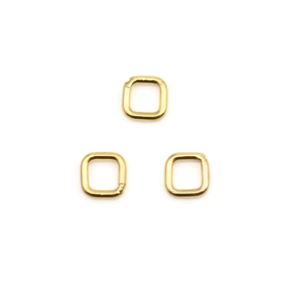 Anneaux carré en gold filled 14 carats 0.76x4mm x 2pcs
