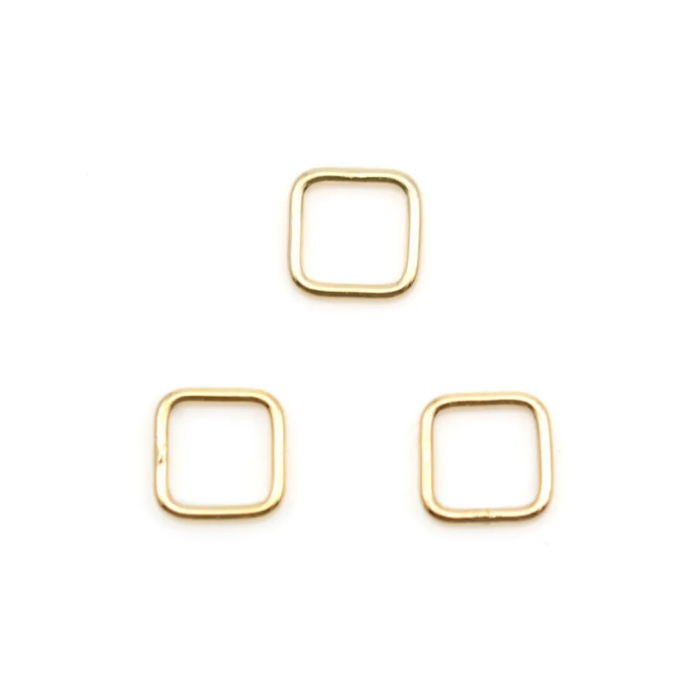 Anneaux carré en gold filled 14 carats 0.76x4mm x 2pcs