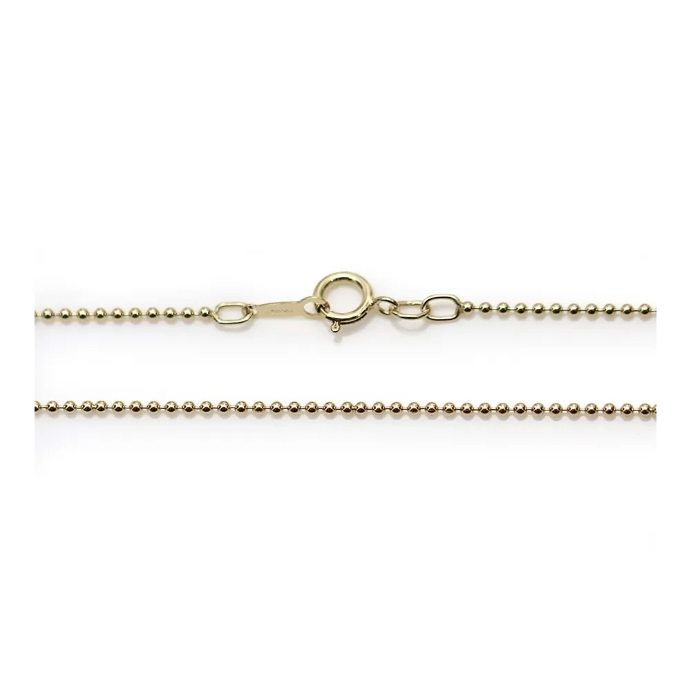 Chaine Gold Filled  14 carats à bille 45CMX1.2MM  x 1pc