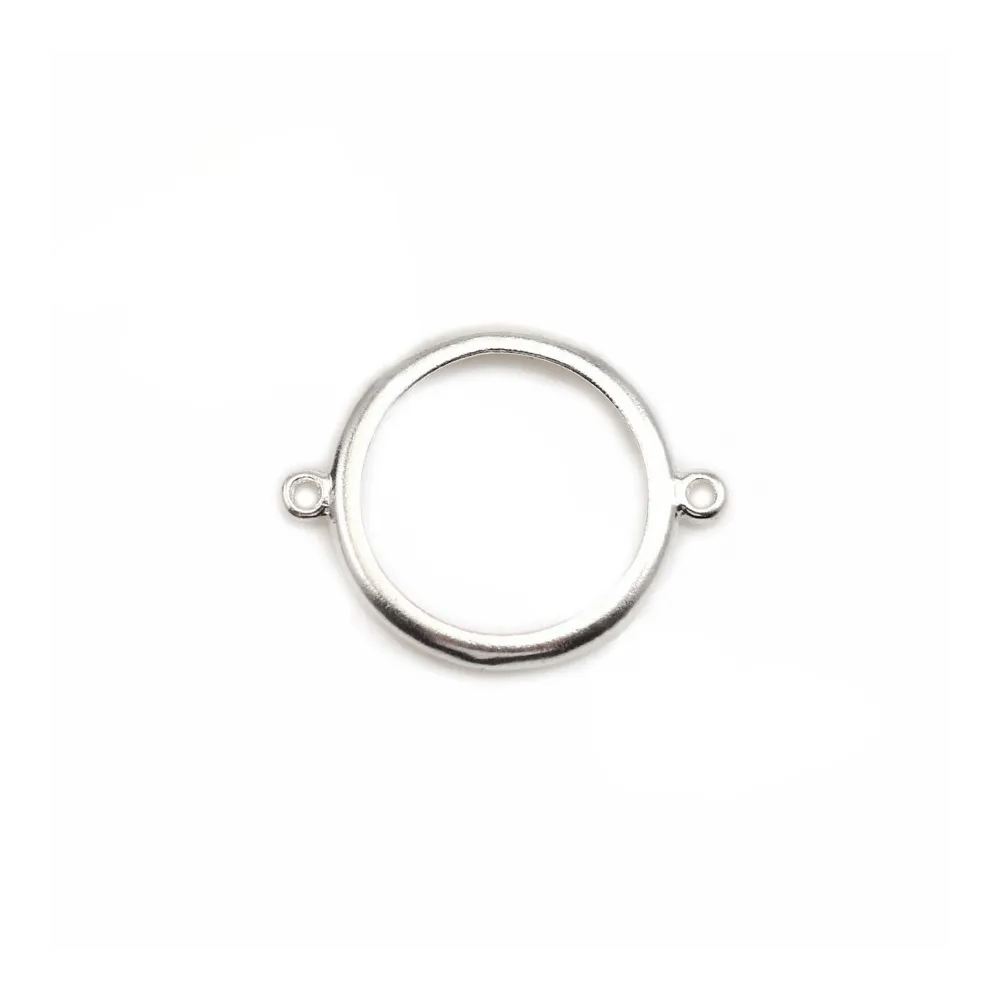 Intercalaire support rond à coller, argent 925, 12mm x 1pc
