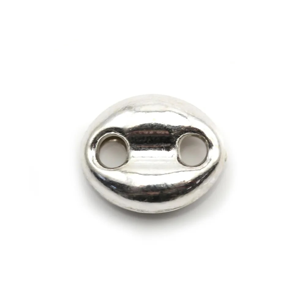 Intercalaire grain de café , 9x11mm, argent 925  x 1pc