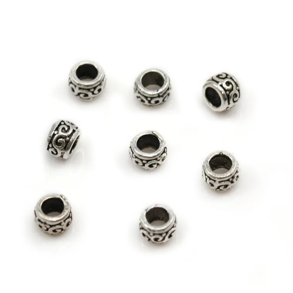 Perle intercalaires en argent 925 4.30mm x 10pcs