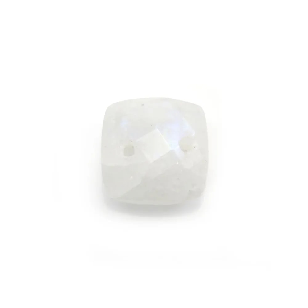 Intercalaire en pierre de lune avec 2 trous 10mm x 1pc
