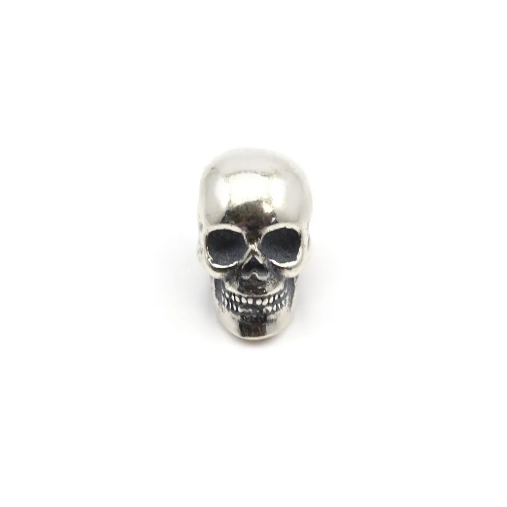 Tête de mort argent 925 7x14mm x 1pc