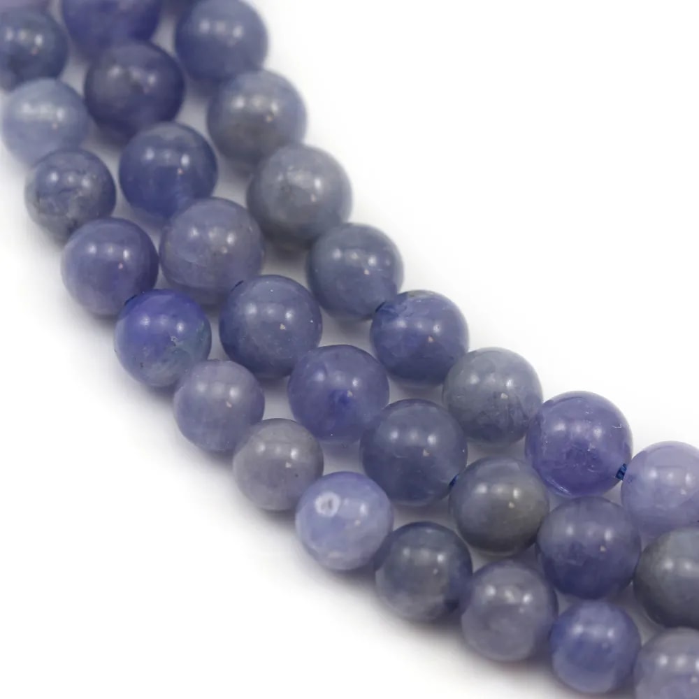 Tanzanite ronde  5-5.5mm x 40cm