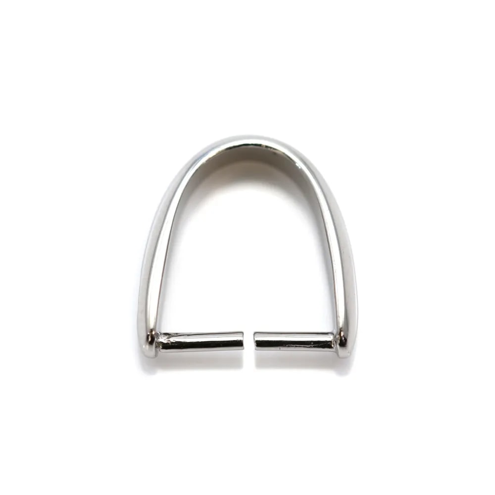 attache pendentif, Argent 925 Rhodié, 10x11mm x  1 PC